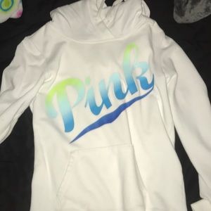 pink hoodie